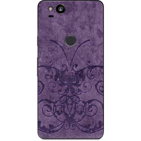 Brigid Ashwood Purple Damask Butterfly Google Pixel 2 Skin